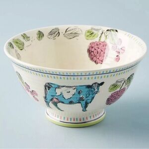 Anthropologie Farmhouse Cow bowl by Lorena Mariano